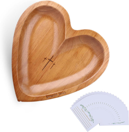 Wooden Prayer Bowl Decor
