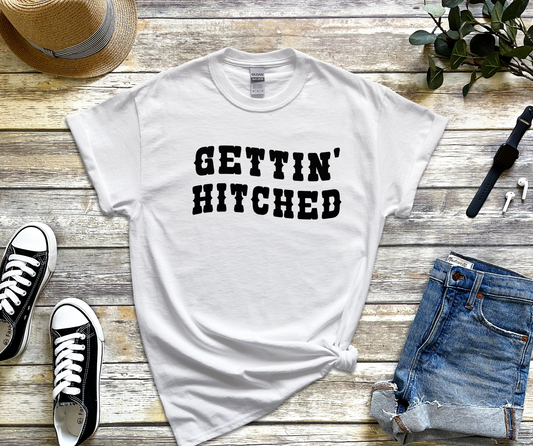 Western Gettin' Hitched Bride Shirt